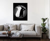 Ludwig-Van-Bacon,Vertical,4X5,Modern & Contemporary,Animals,cats,cat,animals,animal,black,white,black and white,words,fuck racism,racism,gray,grey,Teal Blue,Mist Gray,Charcoal Gray,Jade Blue,Gray,White,Black