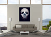 Ludwig-Van-Bacon,Vertical,3X4,Modern & Contemporary,Animals,Floral & Botanical,skull,skulls,animals,animal,carts,cat,hands,hand,florals,floral,petal,petals,tree,trees,Red,Gray,Teal Blue,Green,Lime Green,Purple,Charcoal Gray,Black