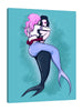 Ludwig-Van-Bacon,Vertical,3X4,Modern & Contemporary,Entertainment,Fantasy & Sci-Fi,mermaid,mermaids,bubble,bubbles,sea,seas,lgbt,fantasy,coastal,fashion,Charcoal Gray,Red,Mint Green,Blue,Green,Black,Mist Gray