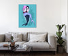Ludwig-Van-Bacon,Vertical,3X4,Modern & Contemporary,Entertainment,Fantasy & Sci-Fi,mermaid,mermaids,bubble,bubbles,sea,seas,lgbt,fantasy,coastal,fashion,Charcoal Gray,Red,Mint Green,Blue,Green,Black,Mist Gray