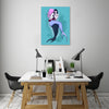 Ludwig-Van-Bacon,Vertical,3X4,Modern & Contemporary,Entertainment,Fantasy & Sci-Fi,mermaid,mermaids,bubble,bubbles,sea,seas,lgbt,fantasy,coastal,fashion,Charcoal Gray,Red,Mint Green,Blue,Green,Black,Mist Gray