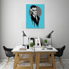 Ludwig-Van-Bacon,Vertical,3X4,Modern & Contemporary,People,Entertainment,Fantasy & Sci-Fi,Paulie,actor,actors,paint drips,paint drip,drips,drip,grey,gray,entertainment,circle,Mint Green,Black,Mist Gray,White,Red,Salmon Pink,Tan Orange