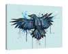 Ludwig-Van-Bacon,Horizontal,5X4,Modern & Contemporary,Animals,animals,animal,birds,bird,paint drips,paint drip,drips,drip,blue,Red,Navy Blue,Black,Blue,Purple,Mint Green,Sea Green,Blue Gray,Gray