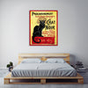 Shane-Miller,Vertical,4X5,Modern & Contemporary,Animals,Entertainment,animals,animal,black cat,cats,cat,words and phrases,words,chat noir,banner,banners,Red,Gold Yellow,Rose Brown,Black,Mist Gray,Sky Blue,Lime Green,Gray,Charcoal Gray,Purple