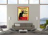Shane-Miller,Vertical,4X5,Modern & Contemporary,Animals,Entertainment,animals,animal,black cat,cats,cat,words and phrases,words,chat noir,banner,banners,Red,Gold Yellow,Rose Brown,Black,Mist Gray,Sky Blue,Lime Green,Gray,Charcoal Gray,Purple