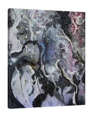 Raider-Originals,Vertical,4X5,Modern & Contemporary,Abstract,Abstract,Clouds,Cloud,Smoke,shapes,shape,lines,line,circle,circles,Red,Black,Charcoal Gray,Steel Blue,Blue,Cranberry Red,Jade Green