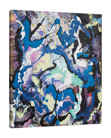 Raider-Originals,Vertical,4X5,Modern & Contemporary,Abstract,Abstract,shapes,shape,swirl,swirls,pink,asteroid,asteroids,splatter,splatters,Red,Black,Charcoal Gray,Blue Gray,Gray,Purple