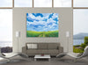Iris-Scott,Modern & Contemporary,Landscape & Nature,skies,clouds,grass,greenery,landscape,mountain,