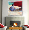 Iris-Scott,Modern & Contemporary,People,man,painting,boat painter,boats,sailboats,coastal,painting,woods,