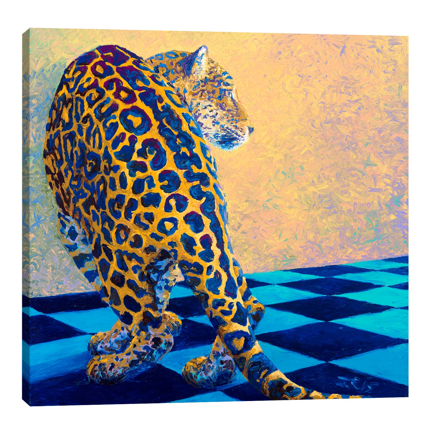 Iris-Scott,Modern & Contemporary,Animals,leopard,animals,leopards,animal,tiles,squares,patterns,