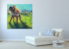Iris-Scott,Modern & Contemporary,Animals,animals,animal,dogs,dog,wagging,shaking,water drops,grasses,mountains,