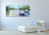 Iris-Scott, impressionism, Abstract, cars, forests, Iris-Scott, lights, Modern & Contemporary, streets, trees, multi-panel