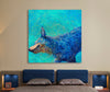 Iris-Scott,Modern & Contemporary,Animals,animals,animal,dogs,dog,wagging,shaking,water drops,blue,splatter,