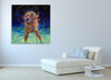 Iris-Scott,Modern & Contemporary,Animals,animals,animal,dogs,dog,wagging,shaking,water drops,teal,splatter,