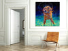 Iris-Scott,Modern & Contemporary,Animals,animals,animal,dogs,dog,wagging,shaking,water drops,teal,splatter,