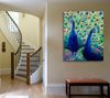 Iris-Scott,Modern & Contemporary,Animals,animals,animal,peacocks,peacock,teal,feathers,