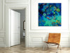 Iris-Scott,Modern & Contemporary,Animals,fish,animals,ponds,rocks,salmon,salmons,lily pads,