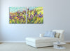 Iris-Scott, impressionism, clouds, floral, Floral & Botanical, florals, flower, flowers, Iris-Scott, leaves, Modern & Contemporary, skies, multi-panel