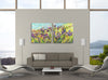 Iris-Scott, impressionism, clouds, floral, Floral & Botanical, florals, flower, flowers, Iris-Scott, leaves, Modern & Contemporary, skies, multi-panel