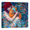 Iris-Scott,Modern & Contemporary,People,Animals,woman,fox,animals,foxes,women,florals,flowers,leaves,