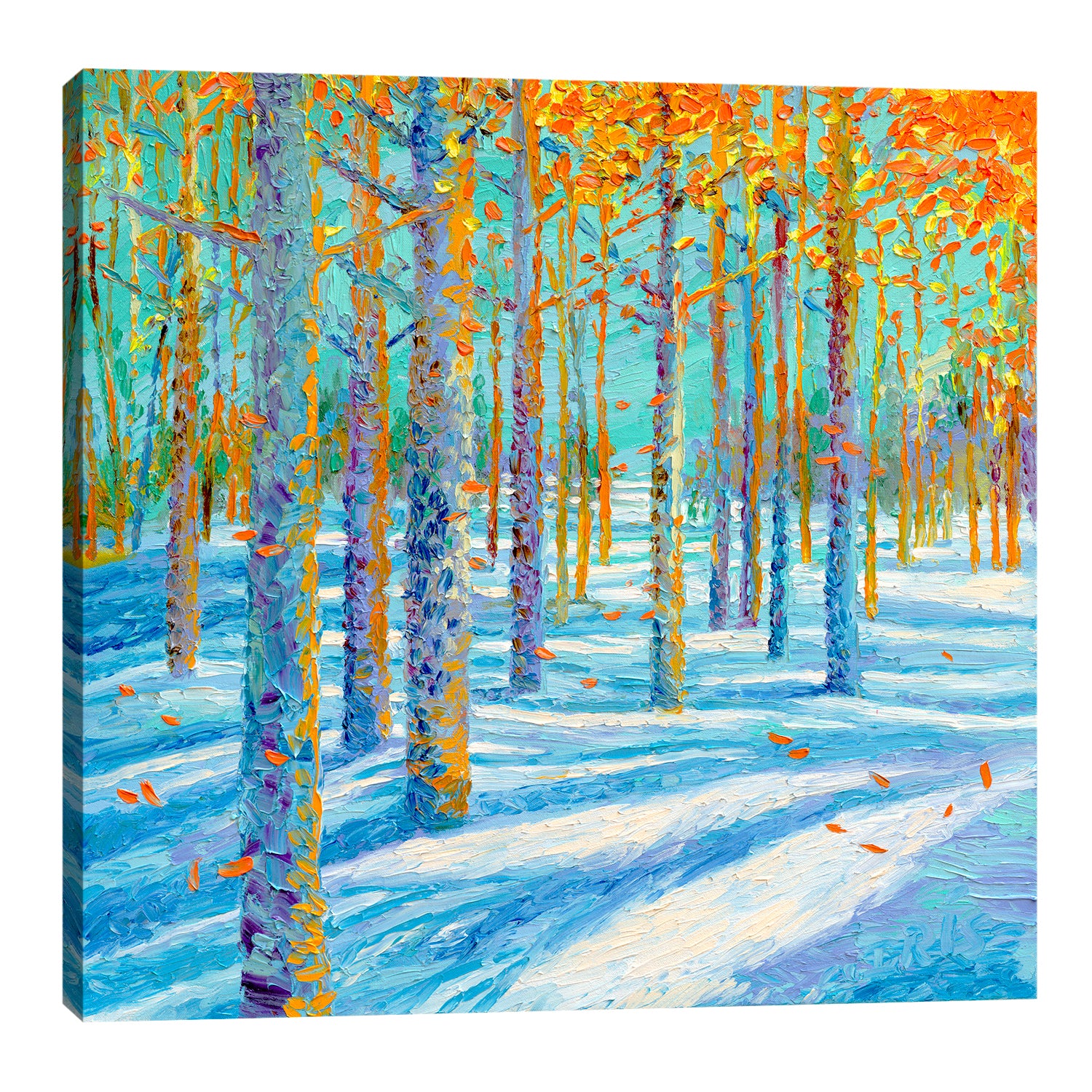 Iris-Scott,Modern & Contemporary,Floral & Botanical,trees,tree,leaves,leaf,skies,winter,