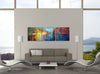 Iris-Scott, impressionism, automotive, buildings, cars, cities, Iris-Scott, Modern & Contemporary, taxis, Transportation, multi-panel