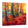Iris-Scott,Modern & Contemporary,Landscape & Nature,trees,reds,leaves,florals,flowers,skies,blue,