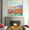 Iris-Scott,Modern & Contemporary,Landscape & Nature,finger paint,surreal,meadow,poppy,flowers,field,nature,landscape,