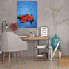 Don-Farrall,Modern & Contemporary,Floral & Botanical,leaves,leaf,blue,white,strokes,Red,Gray,Brown,Purple,Black