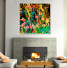 Don-Farrall,Modern & Contemporary,Abstract,orange,color splash,blue,yellow,mirror,green,Red,Black,Charcoal Gray,Gray,Rose Purple