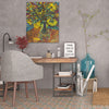 Iris-Scott,Modern & Contemporary,Floral & Botanical,sunflowers,flowers,florals,leaves,vases,
