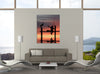 Dominic-Liam,Modern & Contemporary,People,man,silhoutte,birds,animals,fishing,Charcoal Gray,Red,Mist Gray,Gray,Black