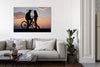 Dominic-Liam,Modern & Contemporary,People,silhoutte,couple,bikes,skies,clouds,Red,Black,Purple,Gray,Blue,Sky Blue