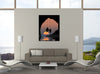 Dominic-Liam,Modern & Contemporary,People,people,black,silhouttes,sun,coastal,Charcoal Gray,Rose Brown,Gray,Blue,White,Black