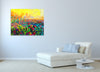 Iris-Scott,Modern & Contemporary,Floral & Botanical,florals,flowers,trees,yellow,grass,circles,