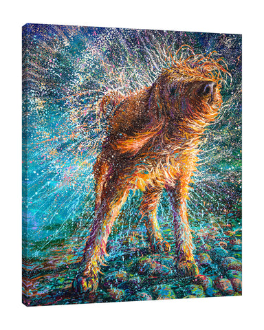 Iris-Scott,Modern & Contemporary,Animals,animals,dogs,wagging,threads,