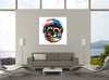 Patrice-Murciano,Modern & Contemporary,Entertainment,usa,skull,bones,helmet,Red,Charcoal Gray,Yellow,Mist Gray,White