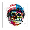 Patrice-Murciano,Modern & Contemporary,Entertainment,usa,skull,bones,helmet,Red,Charcoal Gray,Yellow,Mist Gray,White