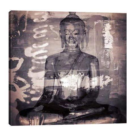 Sven-Pfrommer,Modern & Contemporary,People,buddha,people,picture,photograph,photographic,sepia,Red,Charcoal Gray,Gray,Blue,Black,Purple