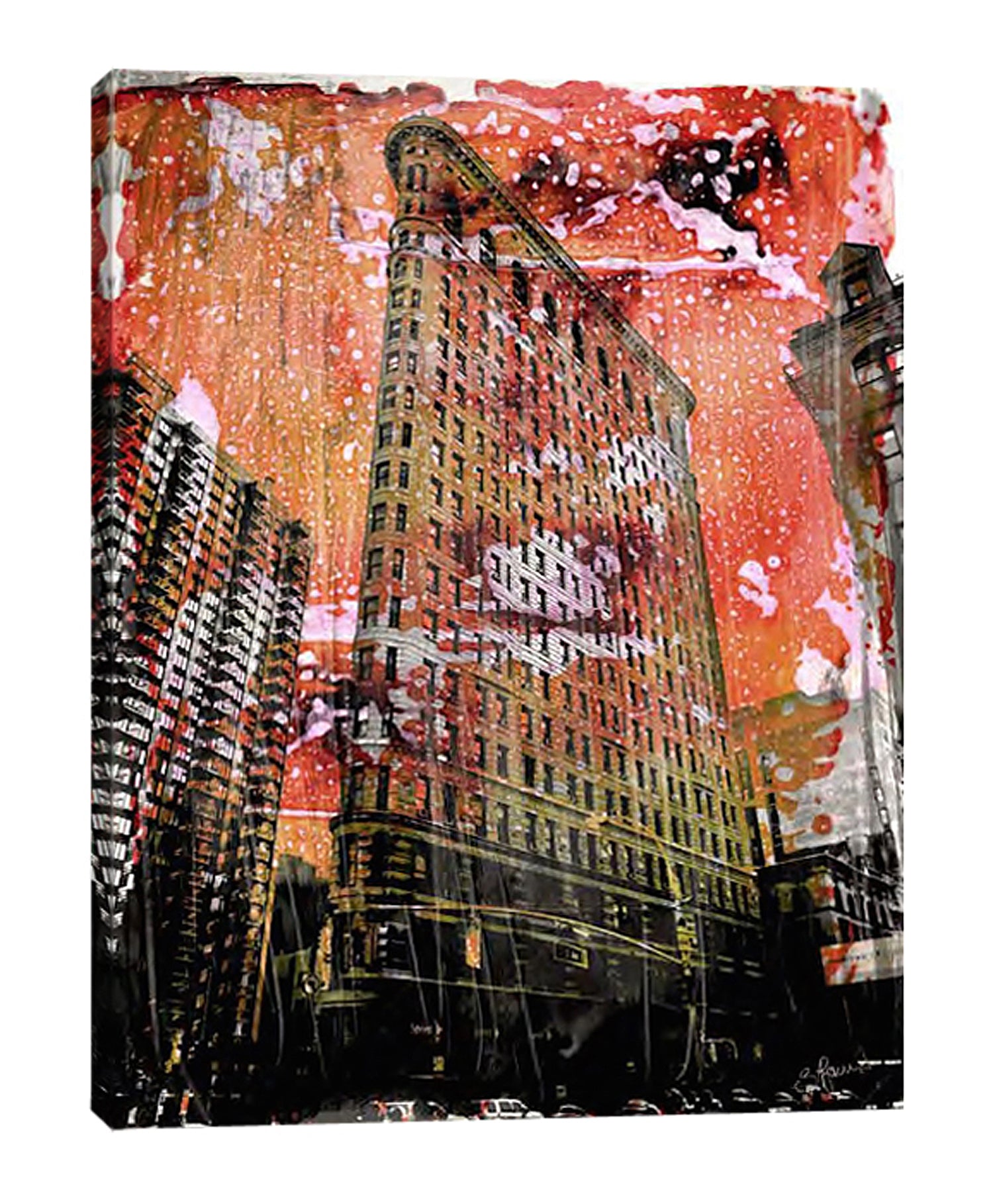 Sven-Pfrommer,Modern & Contemporary,Buildings & Cityscapes,U.S. States,building,buildings,new york,us state,photographic,photo,Red,Gray,Purple,Blue,Black,Tan Brown,Green