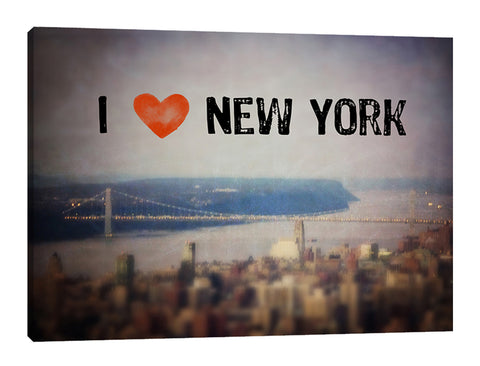 Ashley-Davis,Modern & Contemporary,Buildings & Cityscapes,U.S. States,new york,usa,golden gate bridge,bridge,buildings,cirtyscape,hearts,I love new york,words and phrases,Charcoal Gray,Black,Blue,White,Gray
