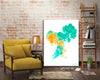 Don-Farrall,Modern & Contemporary,Abstract,absrtact,smoke,yellow,green,smokes,Teal Blue,Red,Nude White,White