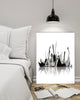 Don-Farrall,Modern & Contemporary,Abstract,absrtact,paint,drips,white,black,painting,Mist Gray,Tan Orange,Black,White