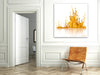 Don-Farrall,Modern & Contemporary,Abstract,absrtact,paint,drips,painting,white,yellow,gold,Lavender Purple,Red,White