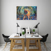 Iris-Scott,Modern & Contemporary,Animals,shaking dog,impressionism,animal,finger paint,splatters,animals,