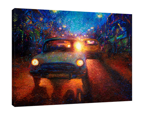 Iris-Scott,Modern & Contemporary,Transportation,cars,tranportation,night,streets,