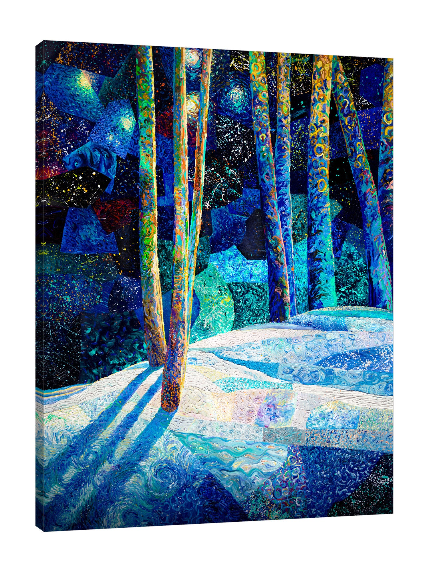 Iris-Scott,Modern & Contemporary,Landscape & Nature,Impressionism,finger paint,animal,nature,surrealism,trees,