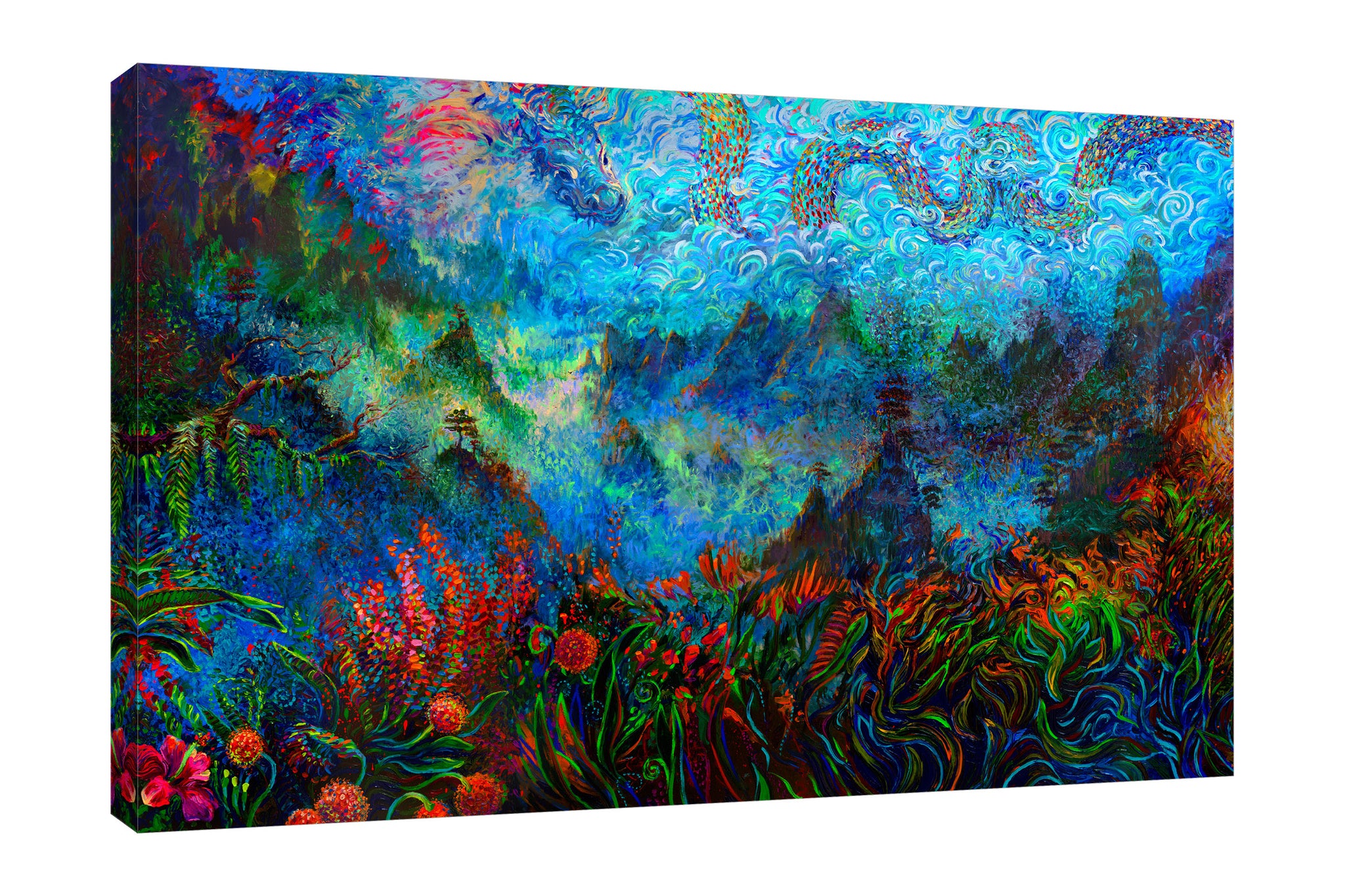 Iris-Scott,Modern & Contemporary,Animals,Landscape & Nature,Impressionism,finger paint,landscape,florals,flowers,botanical,