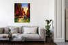 Iris-Scott,Modern & Contemporary,Buildings & Cityscapes,brooklyn,city,impressionism,scene,finger paint,taxis,cars,