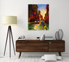 Iris-Scott,Modern & Contemporary,Buildings & Cityscapes,brooklyn,city,impressionism,scene,finger paint,taxis,cars,